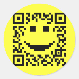 Pegatina Redonda Explorar el diseño QR de UPC