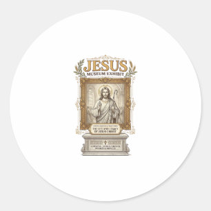Pegatina Redonda Exposición del Museo de Jesús Exposición del Museo
