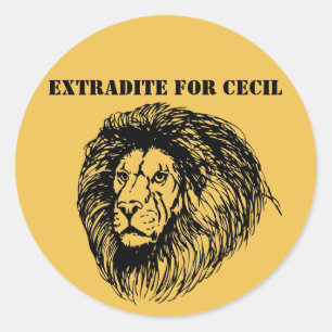 Pegatina Redonda Exradita Para Cecil