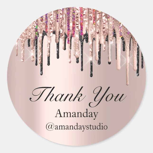 Pegatina Redonda Extensión Eyelash Perforación de maquillaje Perfor (Anverso)