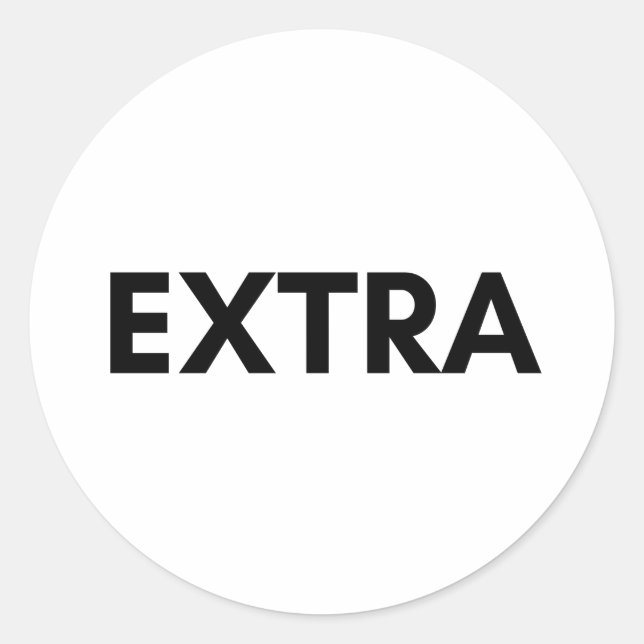 Pegatina Redonda extra (Anverso)