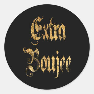 Pegatina Redonda Extra Boujee Bougie