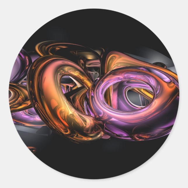 Pegatina Redonda Extracto de la pintada (Anverso)