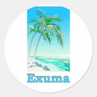Pegatina Redonda Exuma, Bahamas