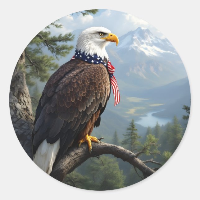 Pegatina Redonda Eyes Of The Sky -  (Anverso)