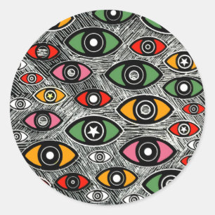 Pegatina Redonda EYES Series