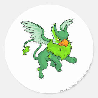 Pegatina Redonda Eyrie Green