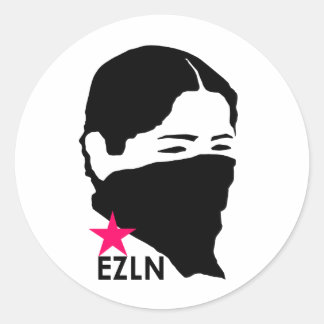PEGATINA REDONDA EZLN