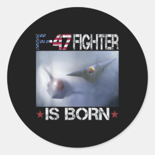 Pegatina Redonda F 47 Luchador Jet F47 6th Gen Fighter F-47 Us Air 