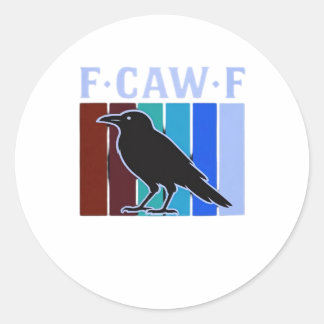Pegatina Redonda F-Caw-F Classic Creative Graphic