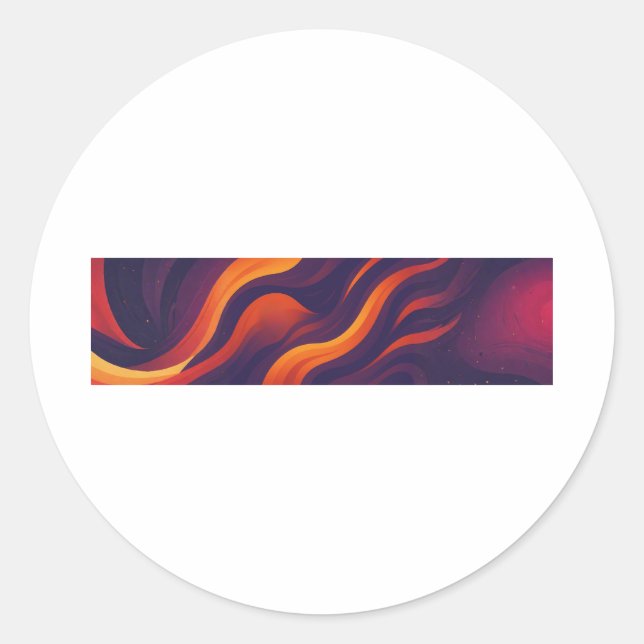 Pegatina Redonda F-Caw-F Essential Retro Classic (Anverso)