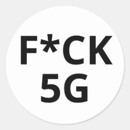PEGATINA REDONDA F*CK 5G