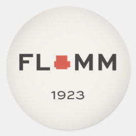 PEGATINA REDONDA F L + M M 1923