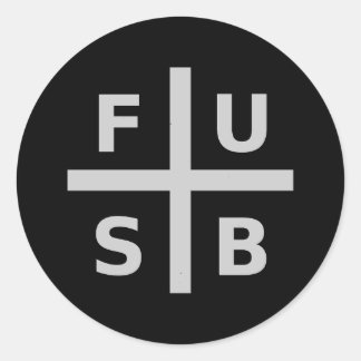 PEGATINA REDONDA F.U.S.B.