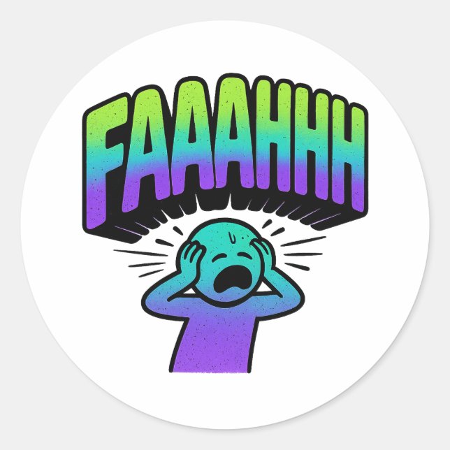 PEGATINA REDONDA FAAAAHHH  (Anverso)