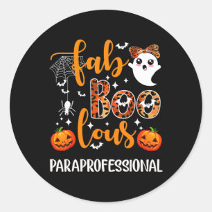 Pegatina Redonda Fabólico Paraprofesional Fun Para Squad Feliz Ha