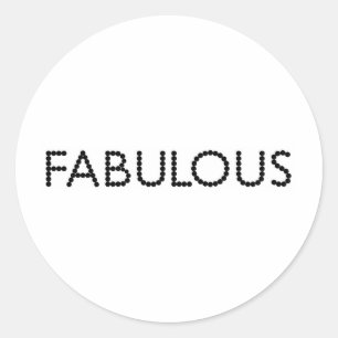 Pegatina Redonda Fabuloso