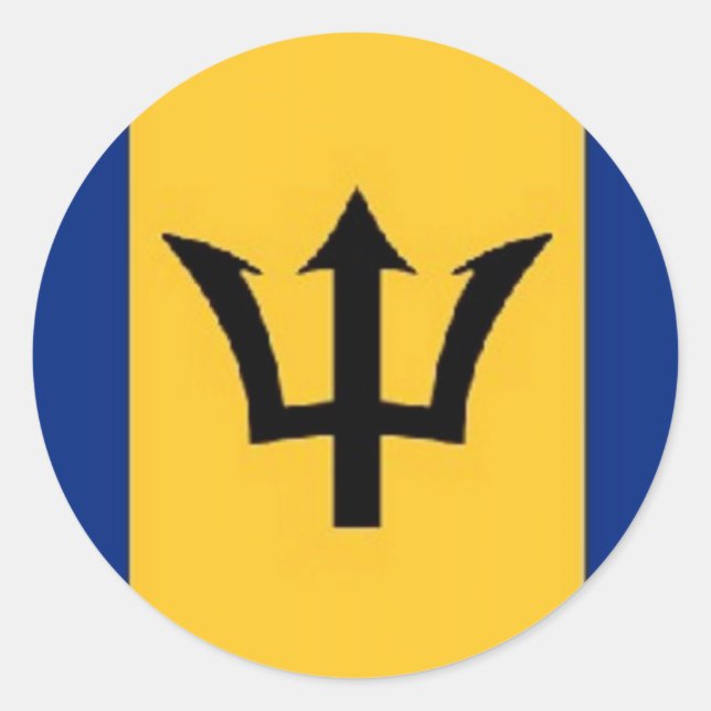 Pegatina Redonda fabuloso barbado (Anverso)