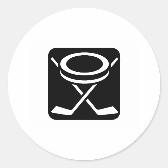 Pegatina Redonda Face Off Puck (Anverso)