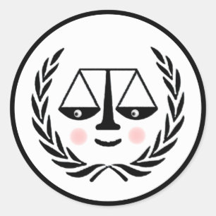 Pegatina Redonda Facultad de Derecho de Abogados