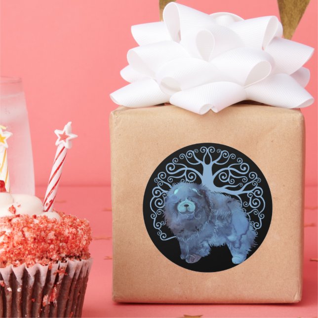 Pegatina Redonda FADED GENES Chow Tree of Life (Fiesta)