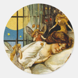 Pegatina Redonda Fairies y Goblins