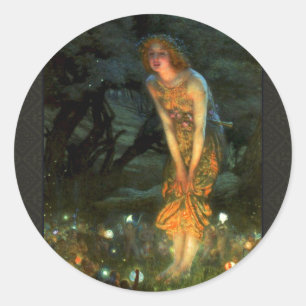 Pegatina Redonda Fairy Circle Fairies Jueves Medianoche