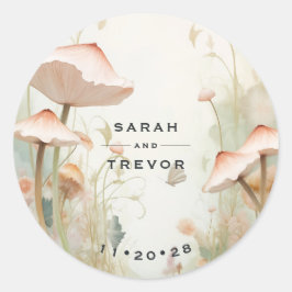 Pegatina Redonda Fairy Tale Woodland Fairycore Romance