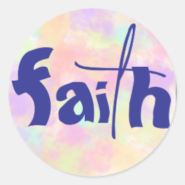 Pegatina Redonda FAITH Colorful