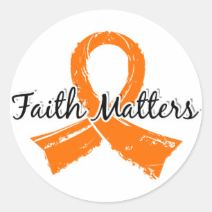 Pegatina Redonda Faith Matters 5 Esclerosis múltiple