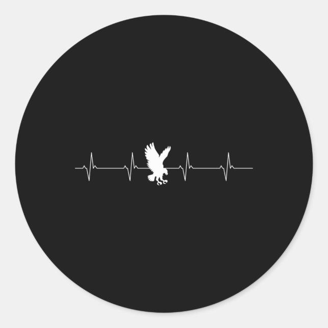 Pegatina Redonda Falconer Falconry Hawking Falconer (Anverso)