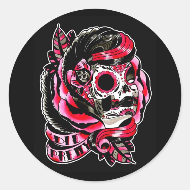 Pegatina Redonda Fale Bonito (Anverso)