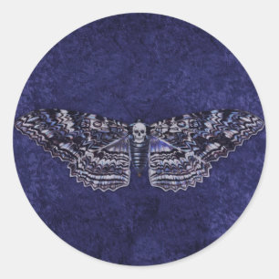 Pegatina Redonda Falln Deathshead Moth