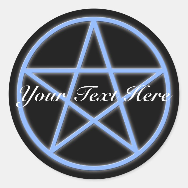 Pegatina Redonda Falln Pagan Pentacle (Anverso)