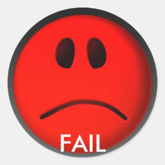 PEGATINA REDONDA FALLO