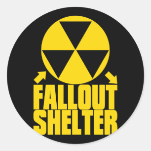 Pegatina Redonda Fallout_Shelter