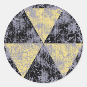 Pegatina Redonda Fallout Shelter-cl-dist