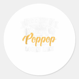 Pegatina Redonda FAMILIA 365 Padres Día de qué asombroso PopPo