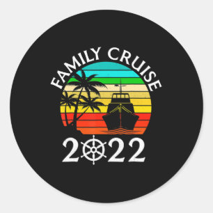Pegatina Redonda Familia Cruise 2022 Grupo S