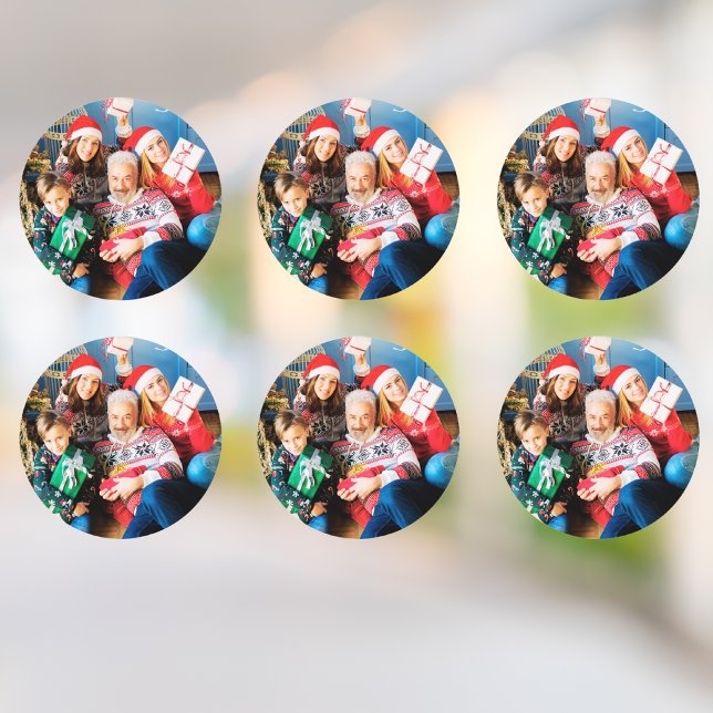 Pegatina Redonda Familia fotográfica personalizada de Pegatinas per (Subido por el creador)