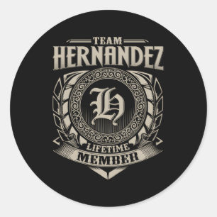 Pegatina Redonda Familia Hernandez
