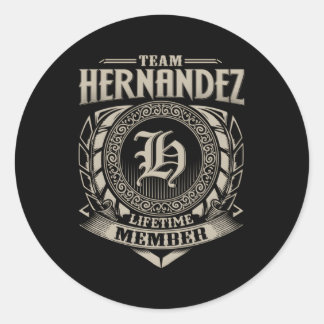 Pegatina Redonda Familia Hernandez