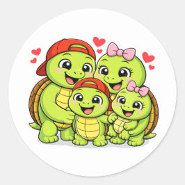Pegatina Redonda Familia para Siempre