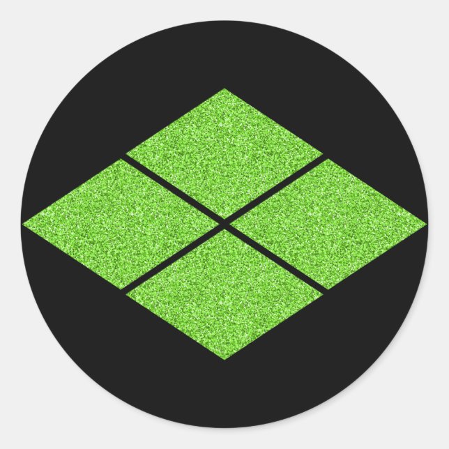 Pegatina Redonda [Family Crests] Takeda-bishi Classic Round Sticke (Anverso)