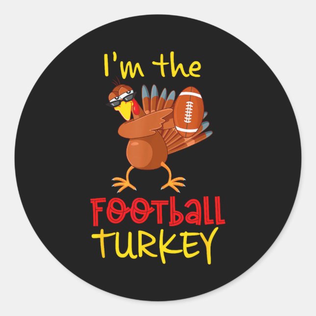 Pegatina Redonda Family Matching Thanksgiving Costume Outfit Uni-ad (Anverso)