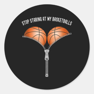 Pegatina Redonda Famosas Mujeres De Baloncesto Dejan De Mirar Mi Ce