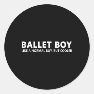 Pegatina Redonda Famoso Ballet Boy Music Ballet Boy