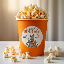 Pegatina Redonda Famosos Pegatinas de la fiesta de cumpleaños de Ha