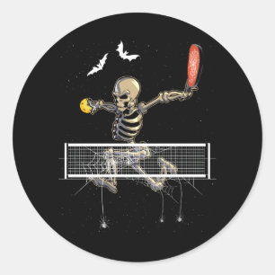 Pegatina Redonda Fan Halloween Pi, jugador de espeleón de espeleón