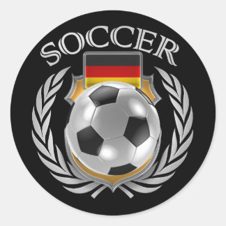 Pegatina Redonda Fanático Alemania 2016